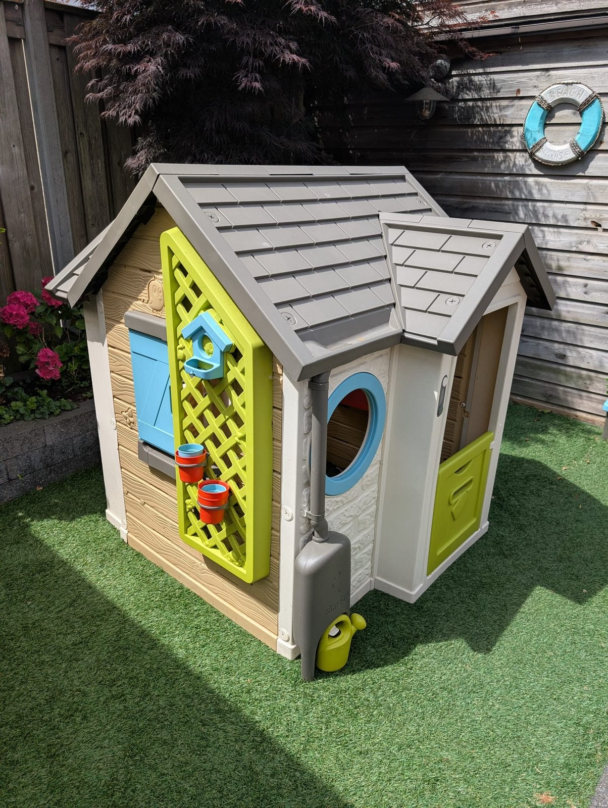 Smoby garden house speelhuisje, Ophalen, Gebruikt, Kunststof