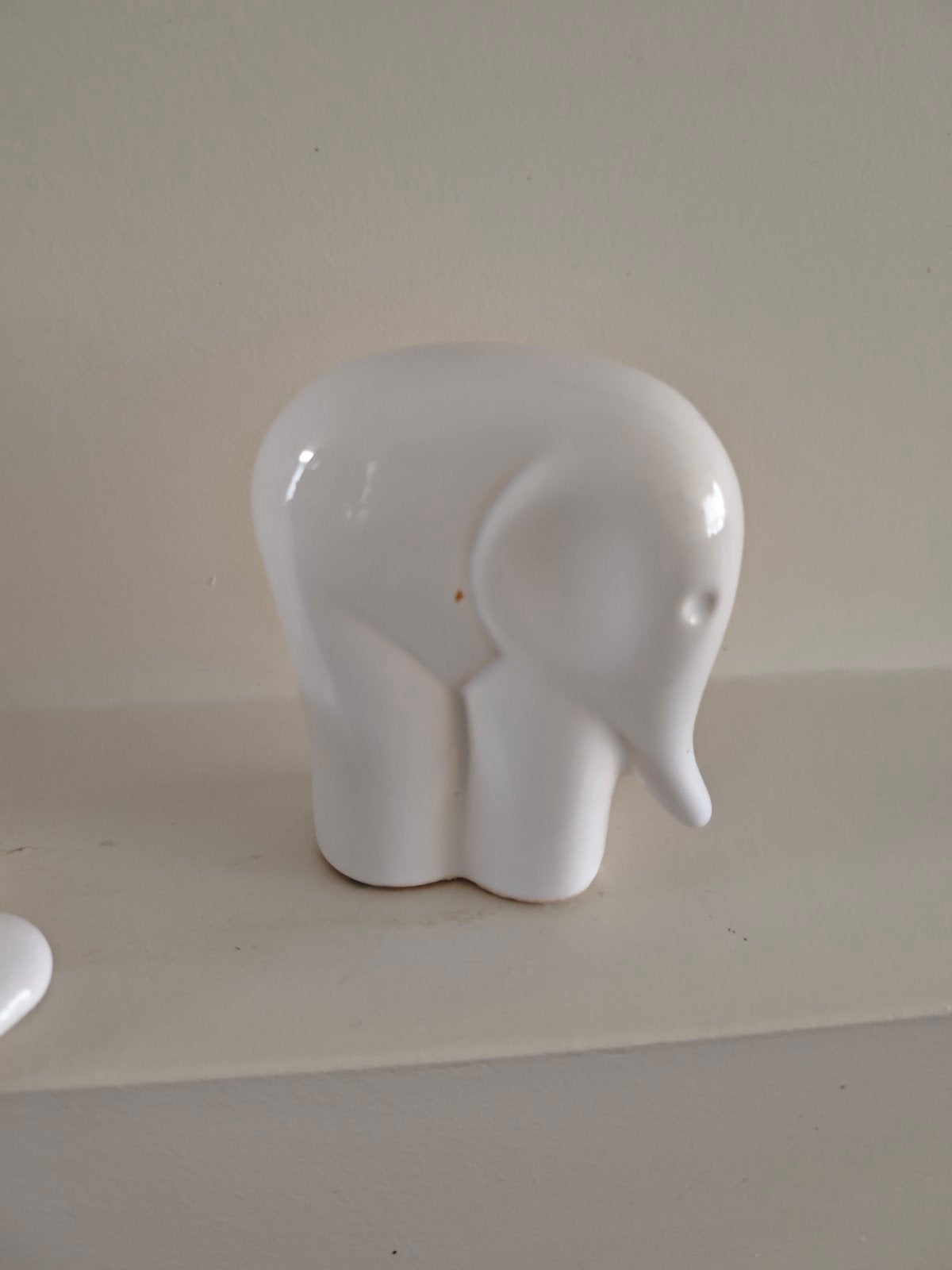 keramiek witte beeldjes, Verzamelen, Beelden en Beeldjes, Ophalen of Verzenden, Zo goed als nieuw, Dier