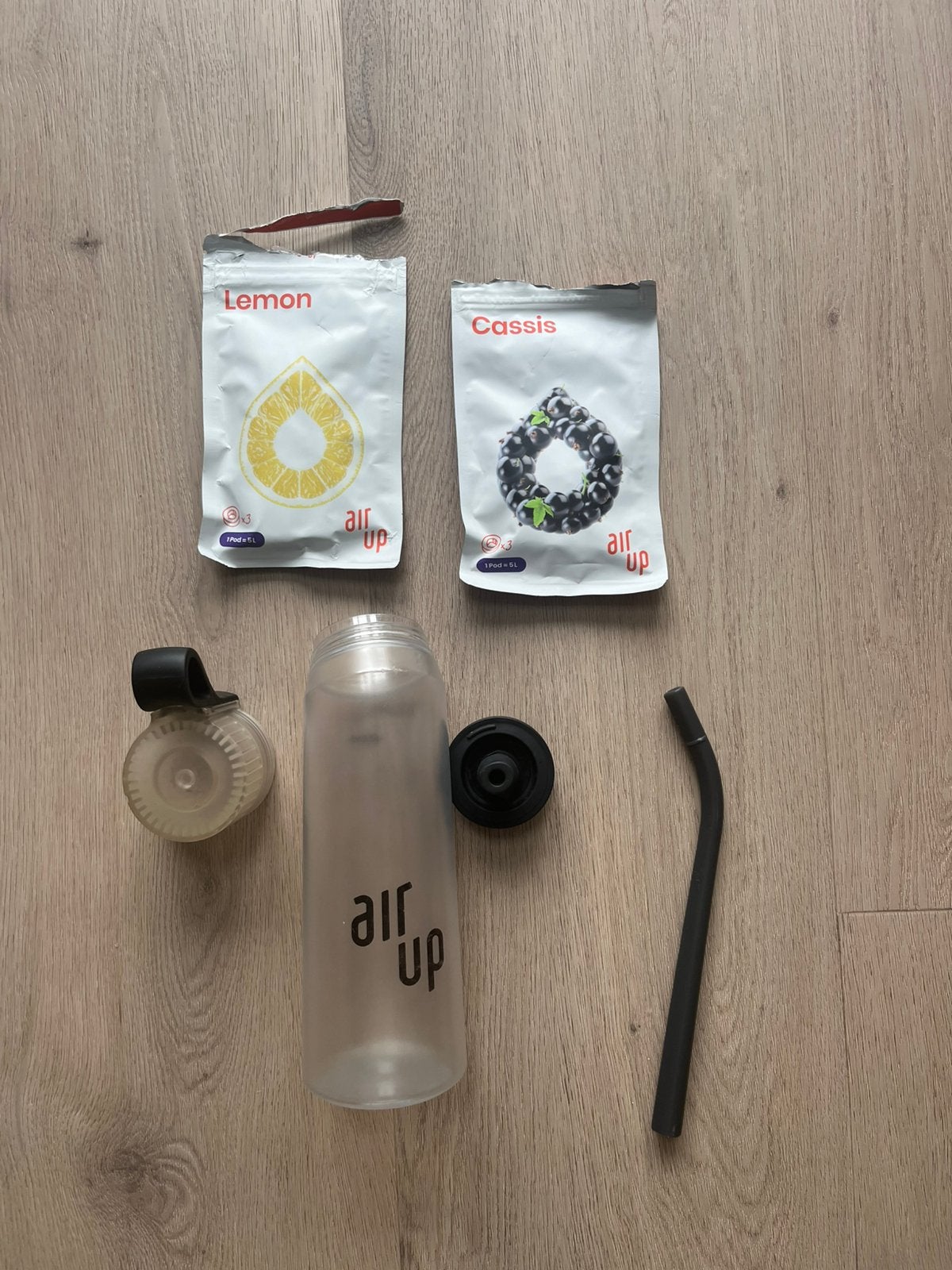 Air Up + 2 Lemon en 1 Cassis pods, Sport en Fitness, Ophalen of Verzenden, Zo goed als nieuw