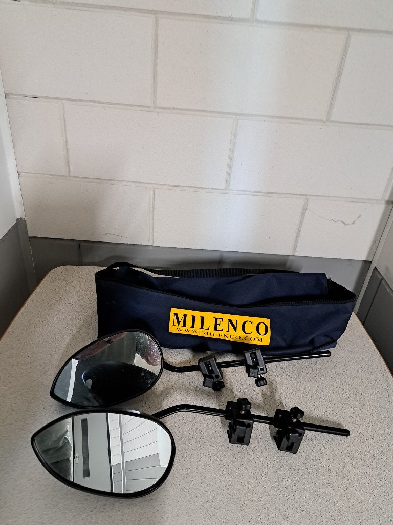 Caravanspiegels Milenco Aero3, Ophalen, Zo goed als nieuw