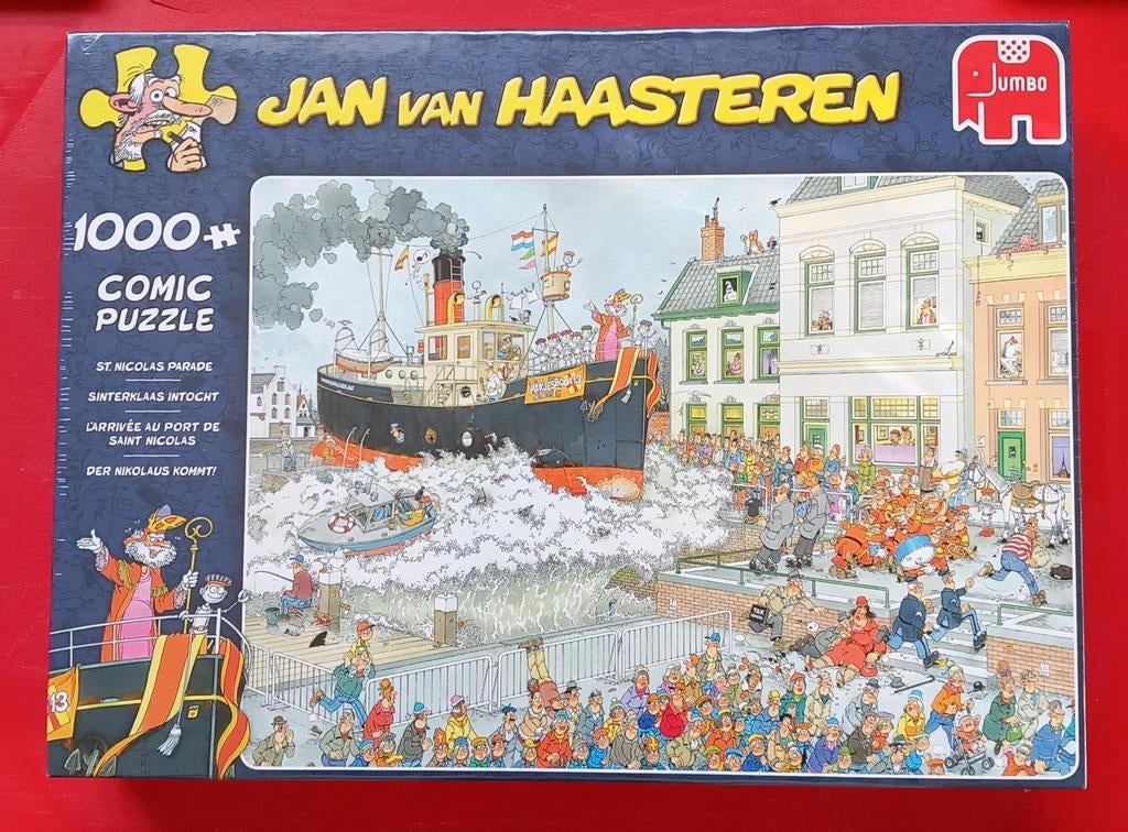 Nog nieuw in folie Sinterklaas intocht. Jan van Haasteren., Hobby en Vrije tijd, Denksport en Puzzels, Ophalen, 500 t/m 1500 stukjes