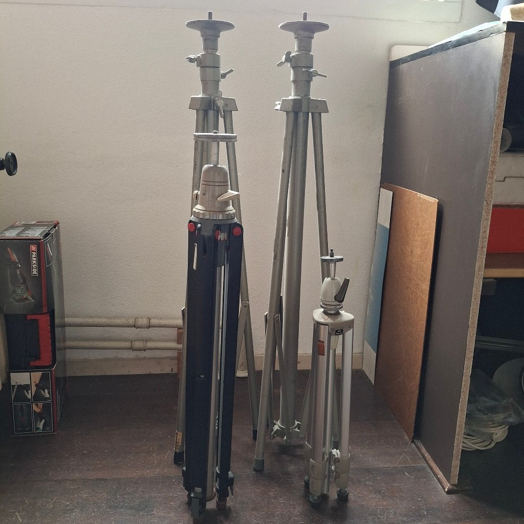 Foto statieven, Ophalen, Zo goed als nieuw, Driepoot, Met balhoofd