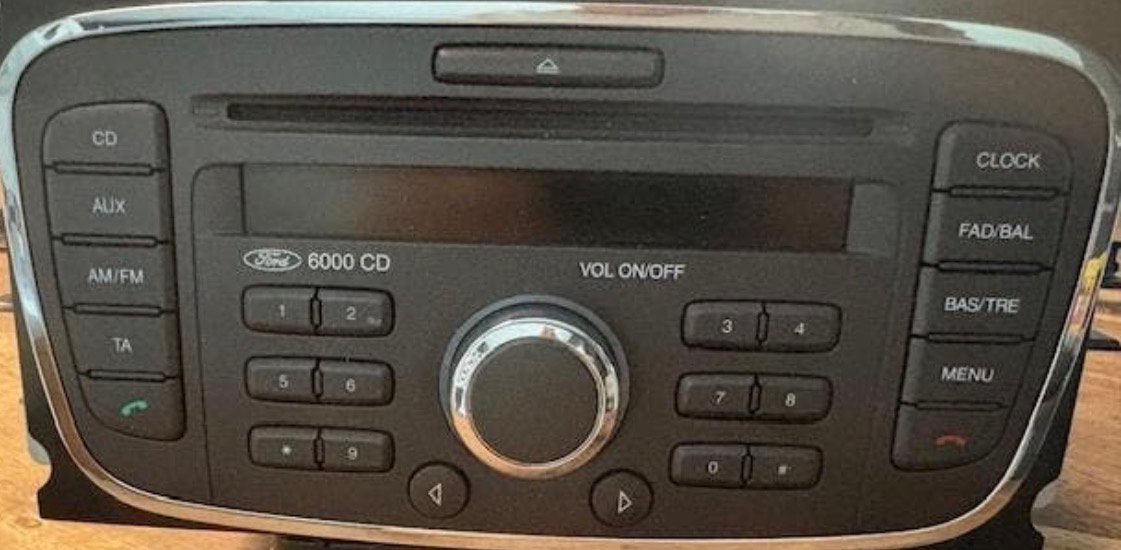 Ford 6000 CD autoradio - Goede staat, Auto diversen, Autoradio's, Ophalen of Verzenden, Gebruikt
