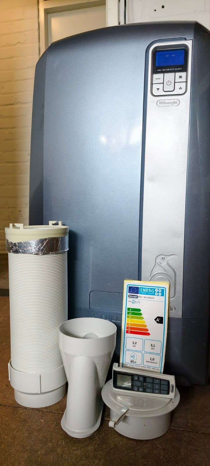 De’Longhi Pinguino PAC WE128ECO Silent 12.500 BTU A+ Water, Ophalen, Gebruikt, Timer, 3 snelheden of meer