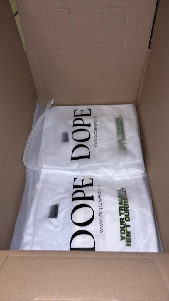 Partij DOPE T-Shirt 20 Stuks (YTIC), Kleding | Heren, Ophalen of Verzenden, Nieuw, Overige maten, Zwart