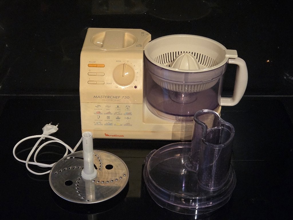 Moulinex Masterchef Keukenmachine • Schoon & Goed werkend, 1 tot 2 liter, Ophalen, Gebruikt, 3 snelheden of meer