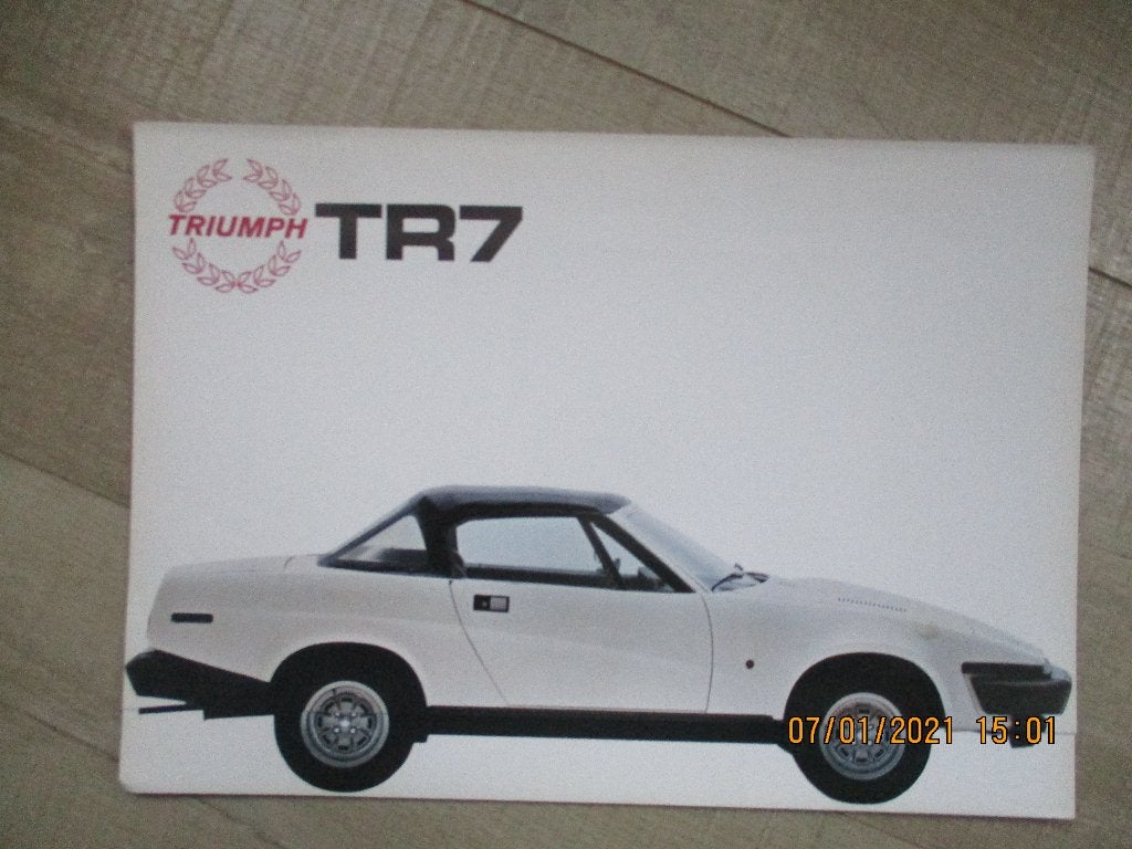 Triumph --  TR7 -- Acclaim folders, Ophalen of Verzenden, Zo goed als nieuw, Overige merken