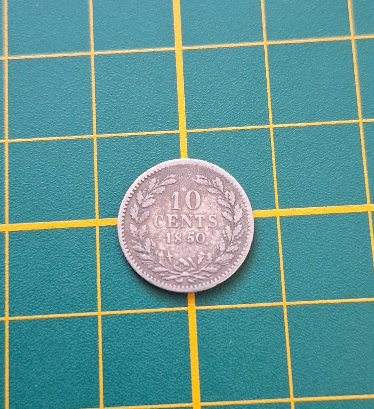 Zeldzame 10 Cent Munt uit 1850 - Koning Willem III, Koning Willem III, Zilver, Ophalen of Verzenden, 10 cent