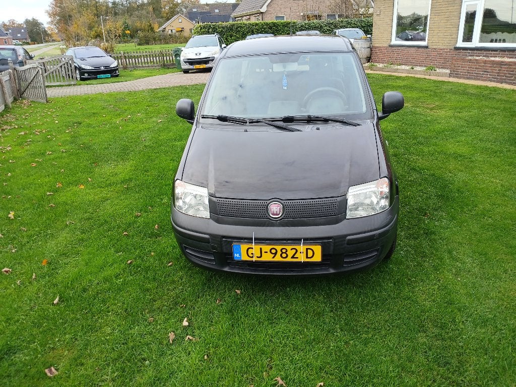 Fiat Panda 1.2 2010 Zwart, Auto's, Voorwielaandrijving, 1242 cc, Zwart, Bedrijf