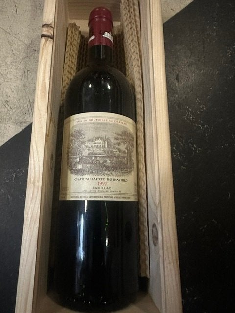 lafitte rothschild  pauillac 1997  3 flessen, Frankrijk, Ophalen of Verzenden, Zo goed als nieuw, Rode wijn