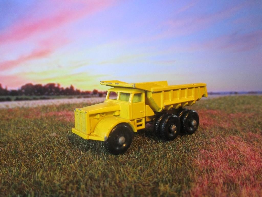 1:146 Euclid Dump Truck Matchbox Lesney 6c 1962-1967 i.z.g.s, Ophalen of Verzenden, Gebruikt, Auto