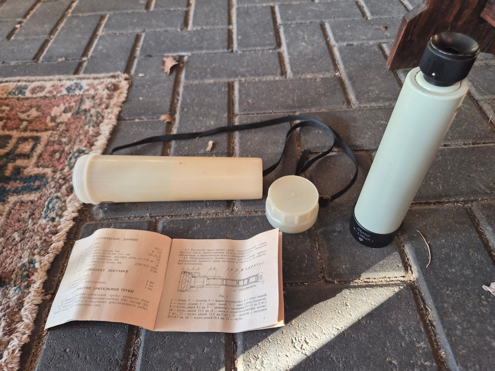 Vintage Turist-3 20x50 Monoculaire Telescoop met Koker, Ophalen of Verzenden, Gebruikt, Minder dan 80 mm, Lenzentelescoop (refractor)