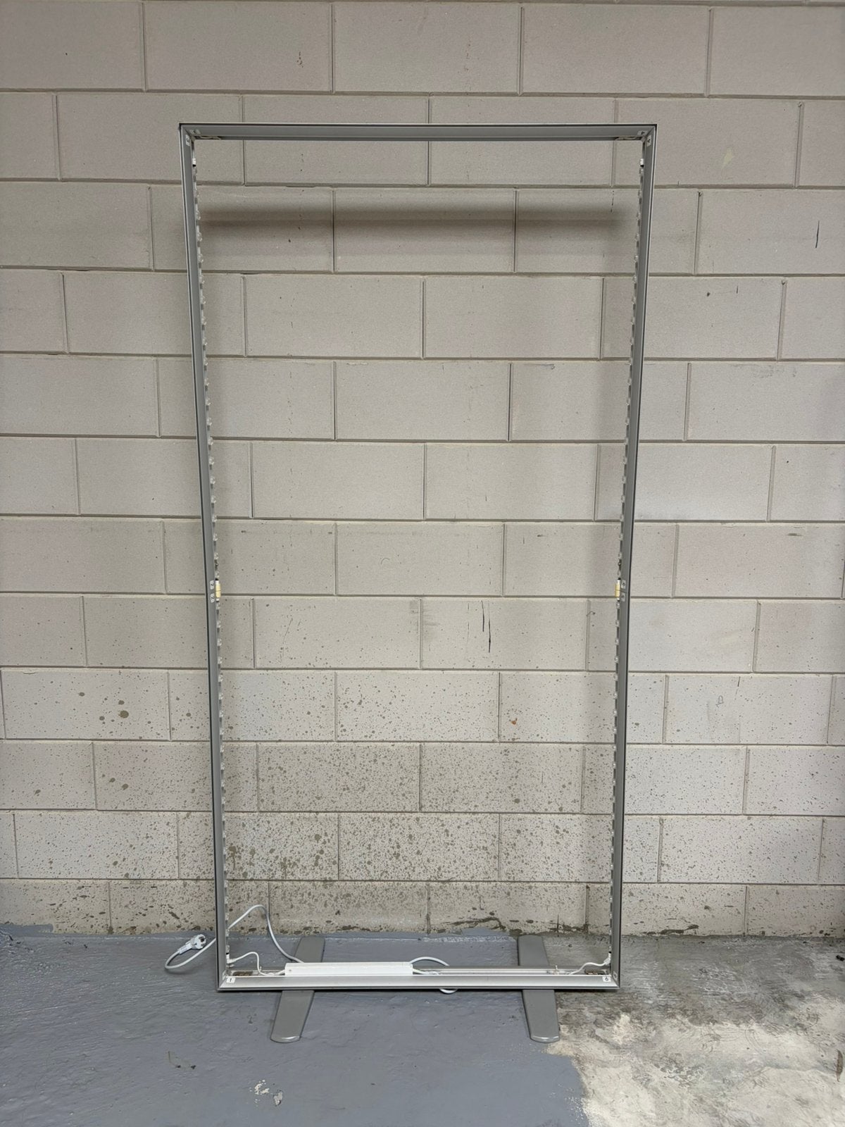 Reclame LED frame textiel 200x100 cm, Ophalen of Verzenden, Zo goed als nieuw, Reclamebord
