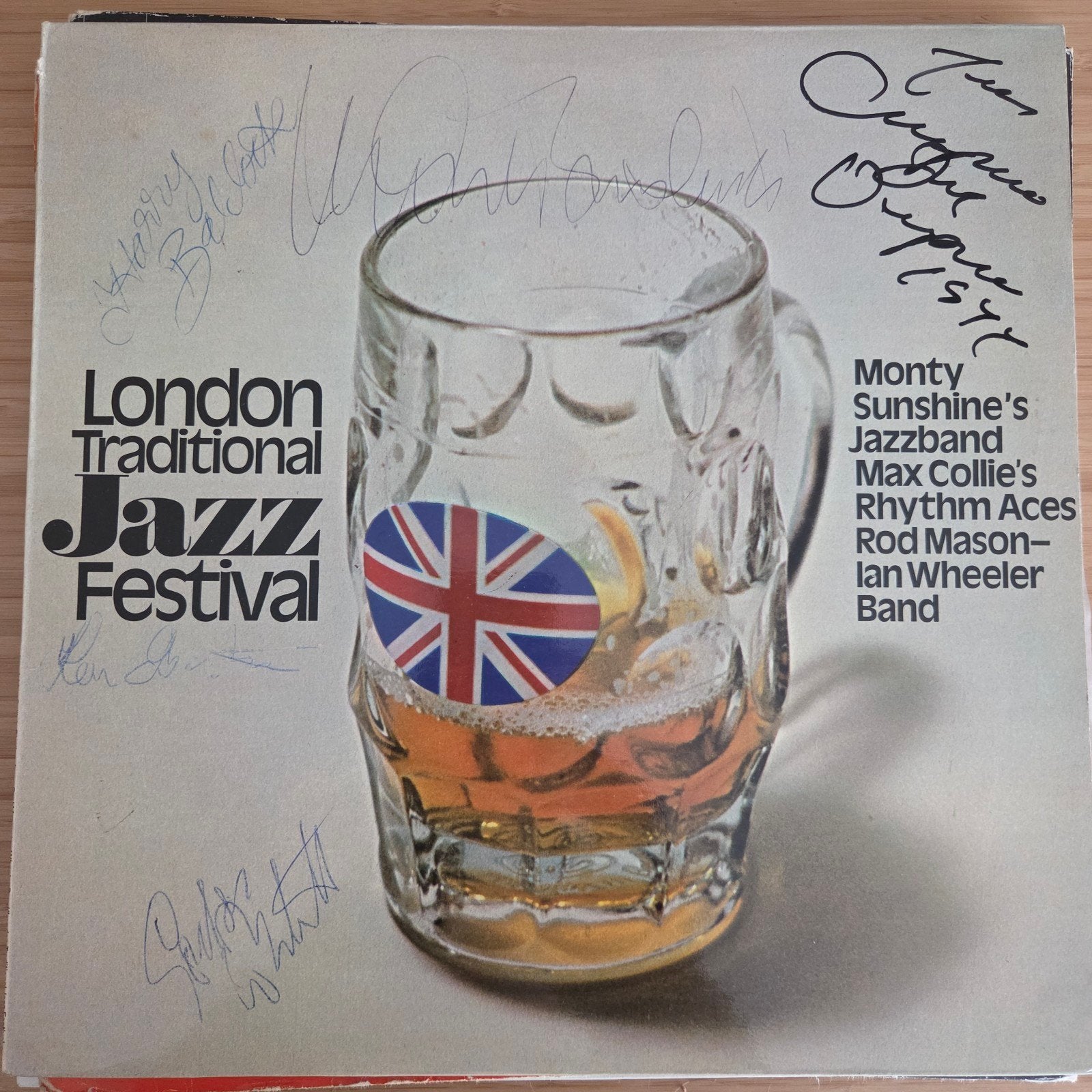 Various - London Traditional Jazz Festival (signed) LP, Cd's en Dvd's, Vinyl | Jazz en Blues, Gebruikt, 1980 tot heden, Ophalen of Verzenden