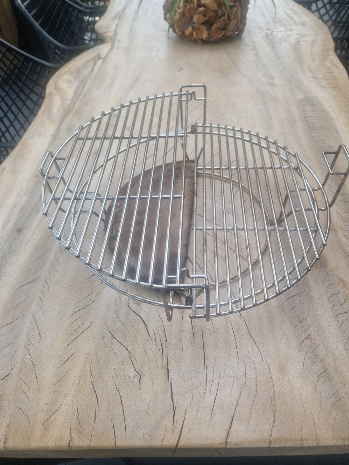 Kamado Flexibel Kooksysteem - Grillrooster en Deflector, Ophalen of Verzenden, Gebruikt, Onbekend