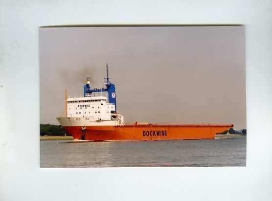 scheepvaart-foto-dock express 12-3x, Verzamelen, Scheepvaart, Ophalen of Verzenden, Zo goed als nieuw, Motorboot, Boek of Tijdschrift