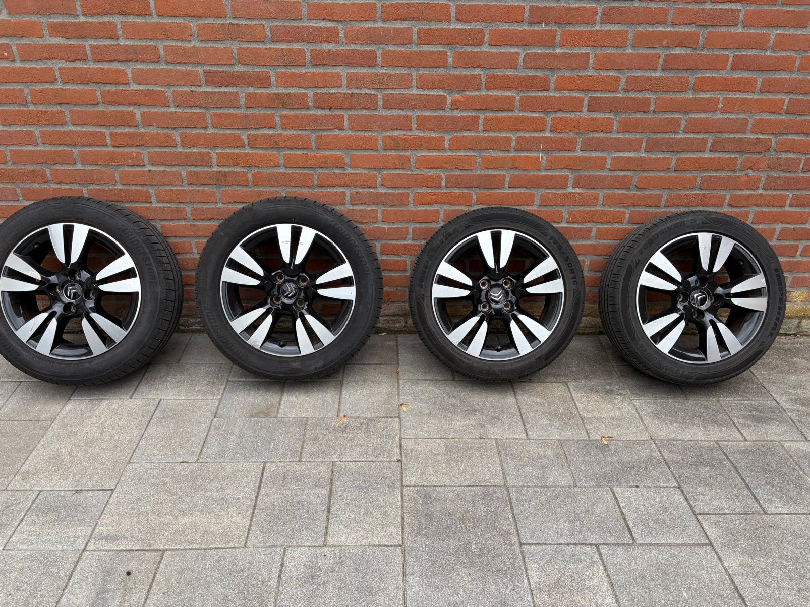 195/55/16 banden en velgen, Auto-onderdelen, Banden en Velgen, Ophalen, 16 inch, Banden en Velgen, 195 mm