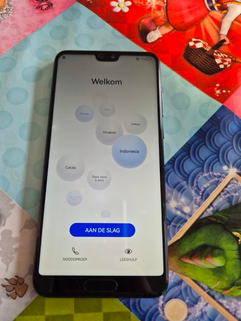 Huawei  p20 Zwart - in goede staat, Telecommunicatie, Mobiele telefoons | Huawei, Ophalen of Verzenden, Zwart, Touchscreen