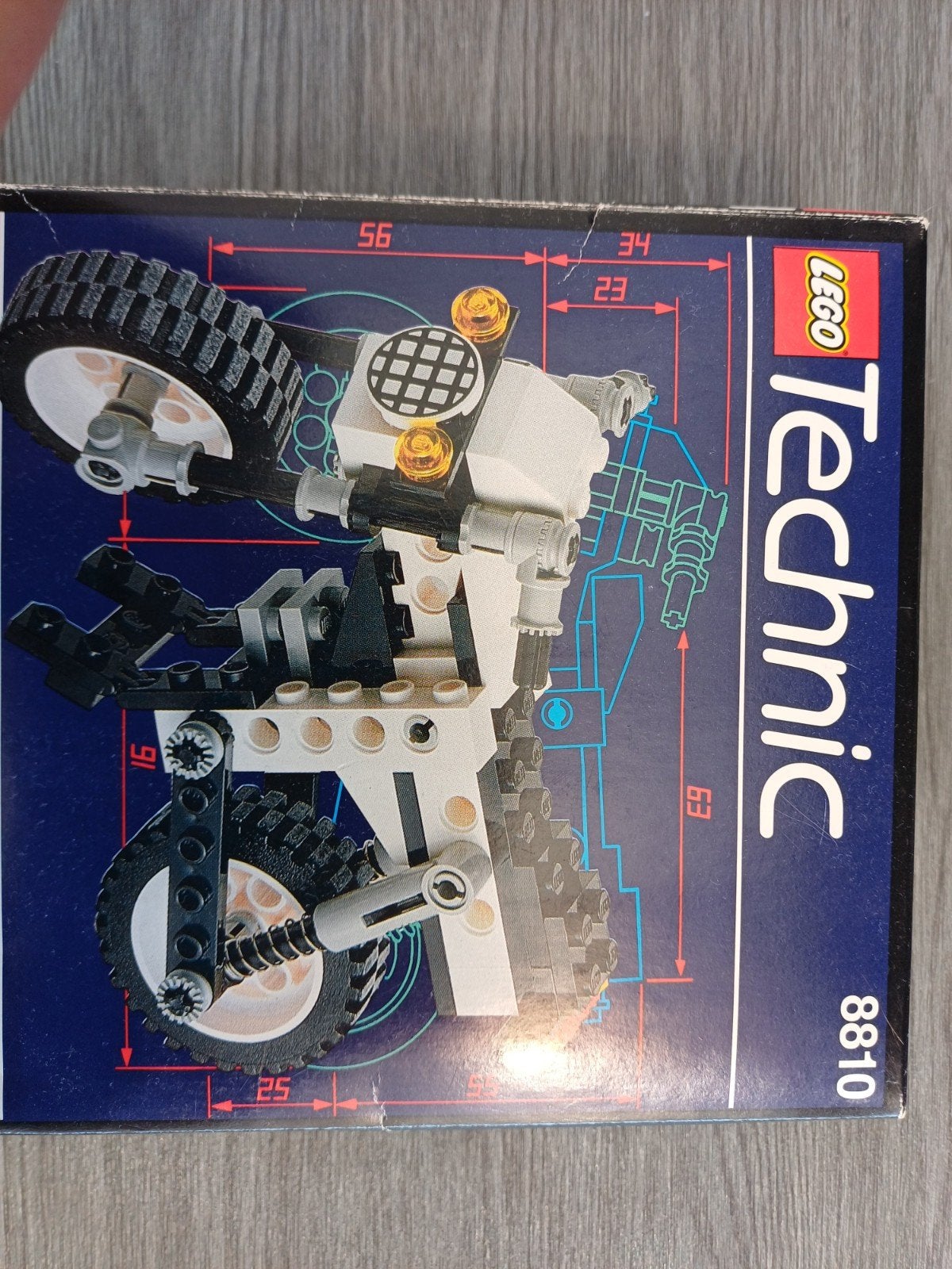 Lego Technic 8810 Motorfiets met instructies en doos, Compleet, Lego, Nieuw, Ophalen of Verzenden