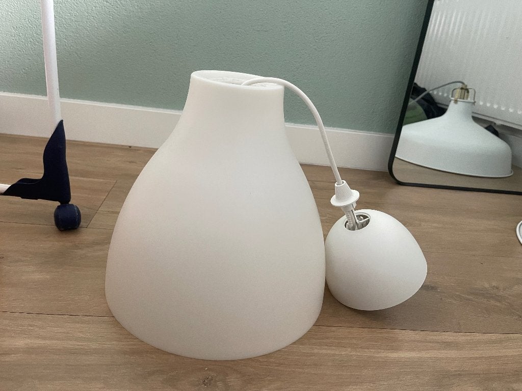 IKEA MELODI — witte hanglamp, Ophalen of Verzenden, Gebruikt, E27 (groot)