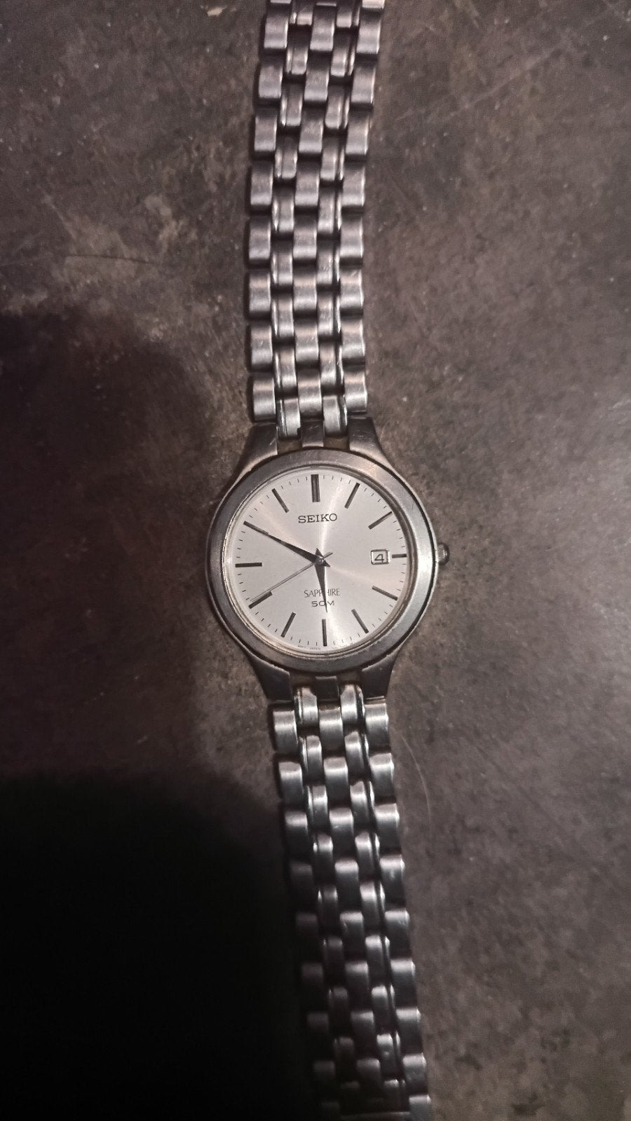 Nette Seiko Quartz horloge Saffierglas Sept 2003/2013, Sieraden, Tassen en Uiterlijk, Horloges | Antiek, Seiko, Staal, Polshorloge