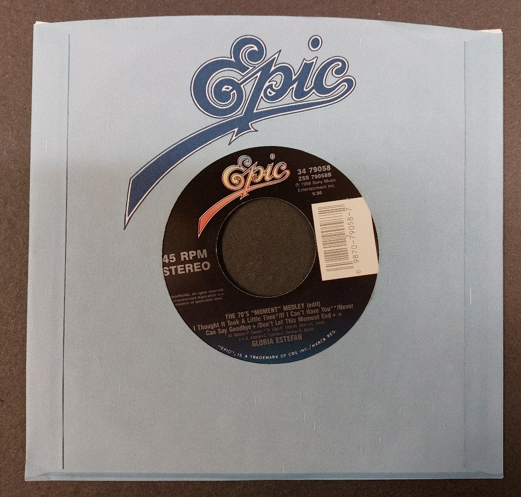 Gloria Estefan USA VINYL SINGLE Don't let this moment 70's, Latin en Salsa, Verzenden, 7 inch, Single