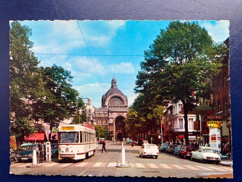 ansichtkaart van een Citroën DS 19, Snoek in straatbeeld 4., Verzenden, 1940 tot 1960, Voertuig