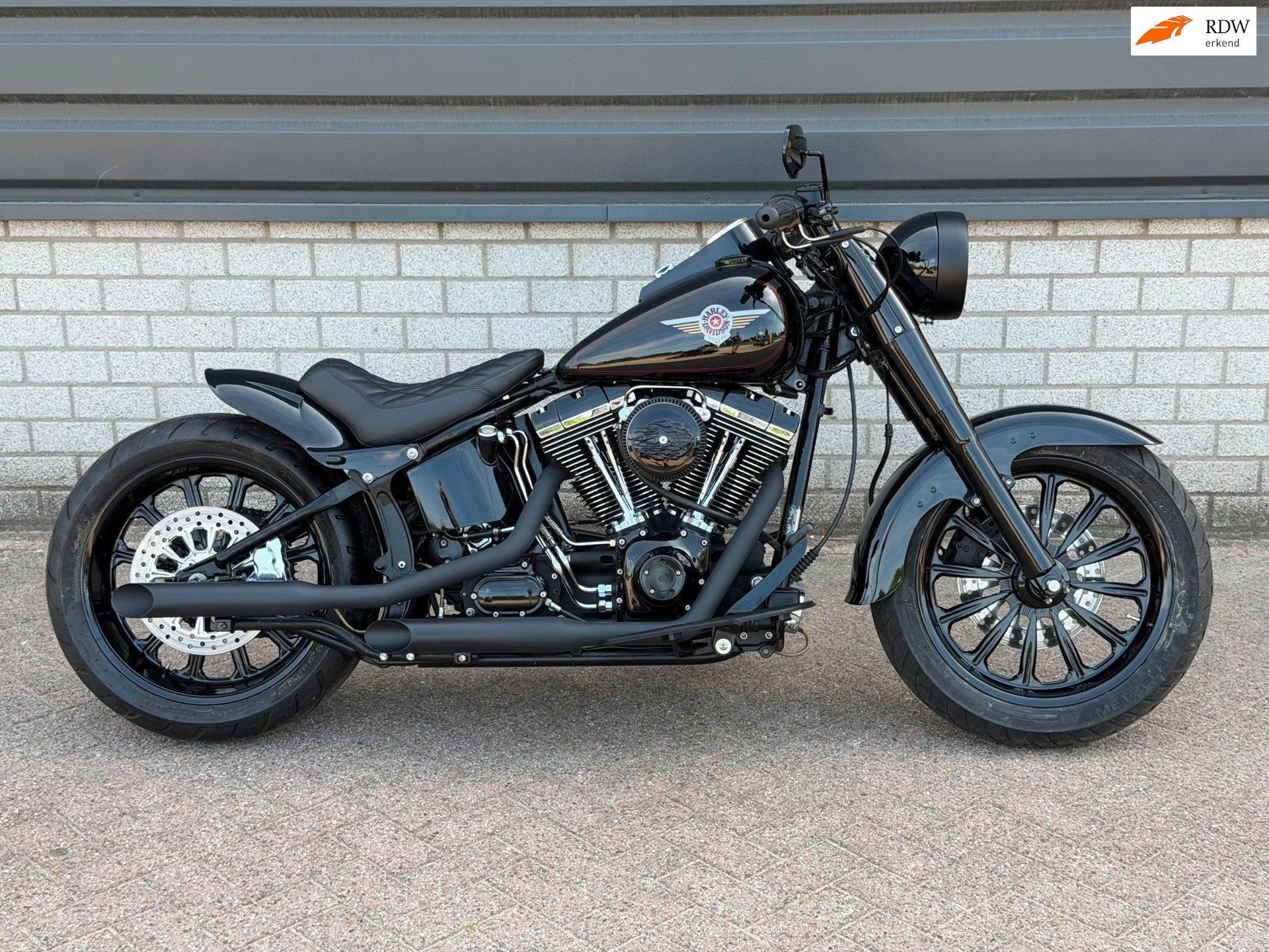 Harley Davidson FLSTF Fat Boy 88 twin came Custom chopper, Motoren, Motoren | Harley-Davidson, Bedrijf, Chopper, meer dan 35 kW