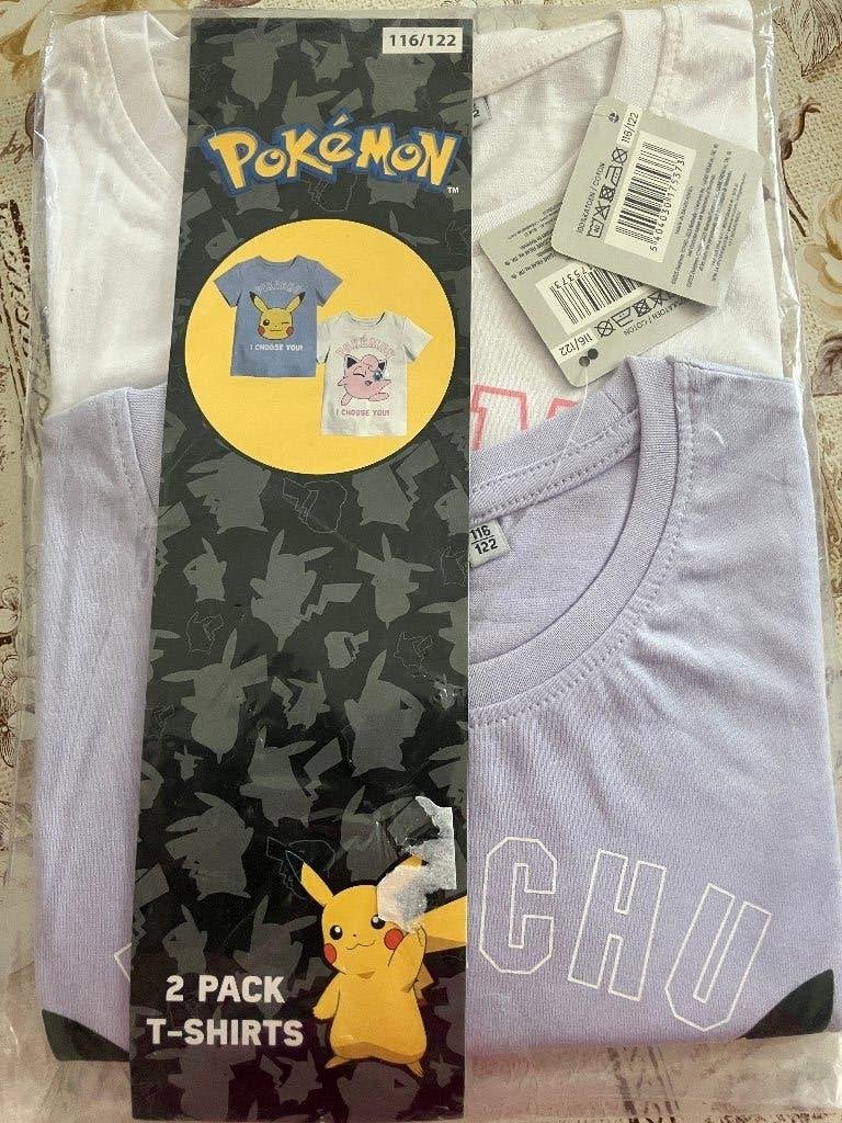 Set van 2 t shirts Pokemon - Maat 116 / 122, Ophalen of Verzenden, Nieuw, Meisje, Shirt of Longsleeve