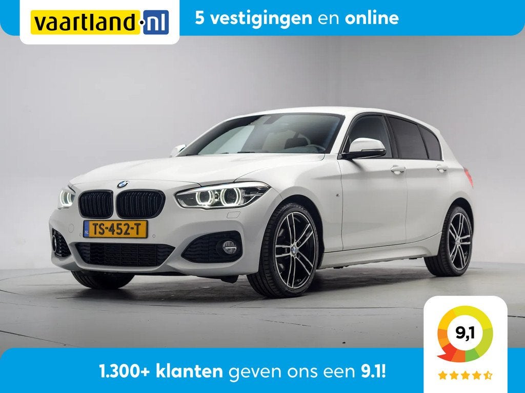 BMW 1-serie 118i M Sport Shadow Executive Aut. [ LED Stoelve, Auto's, BMW, 136 pk, Gebruikt, 1295 kg, Wit