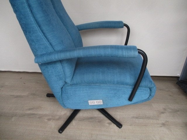 NIEUWSTAAT Prominent C100 stof blauw elektr. medium, Ophalen of Verzenden, Zo goed als nieuw, Hout, 50 tot 75 cm