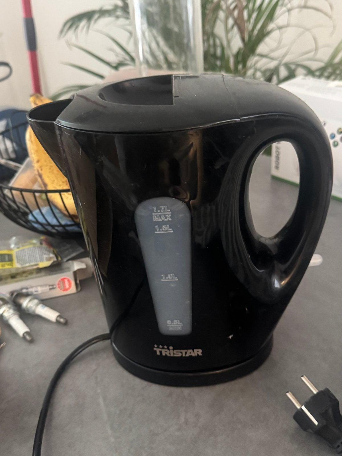 Tristar waterkoker 1.7L - Zwart, 1 tot 2 liter, Ophalen of Verzenden, Gebruikt