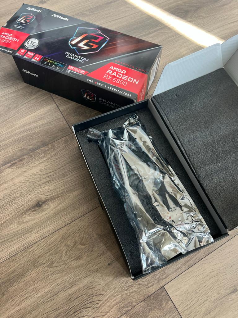 ASRock AMD Radeon RX 6800 Phantom Gaming OC, Computers en Software, Videokaarten, GDDR6, PCI-Express 4, Ophalen of Verzenden, Zo goed als nieuw