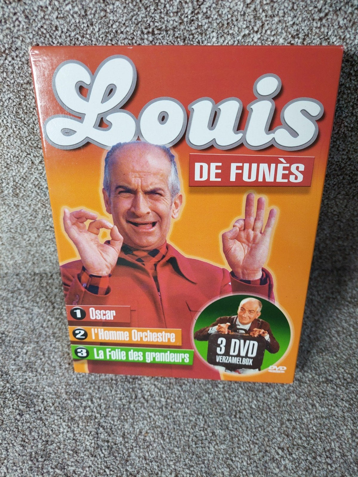Louis de Funès 3 DVD Verzameldbox - Oscar, L'Homme Orchestre, Ophalen of Verzenden, Zo goed als nieuw, Nederlands