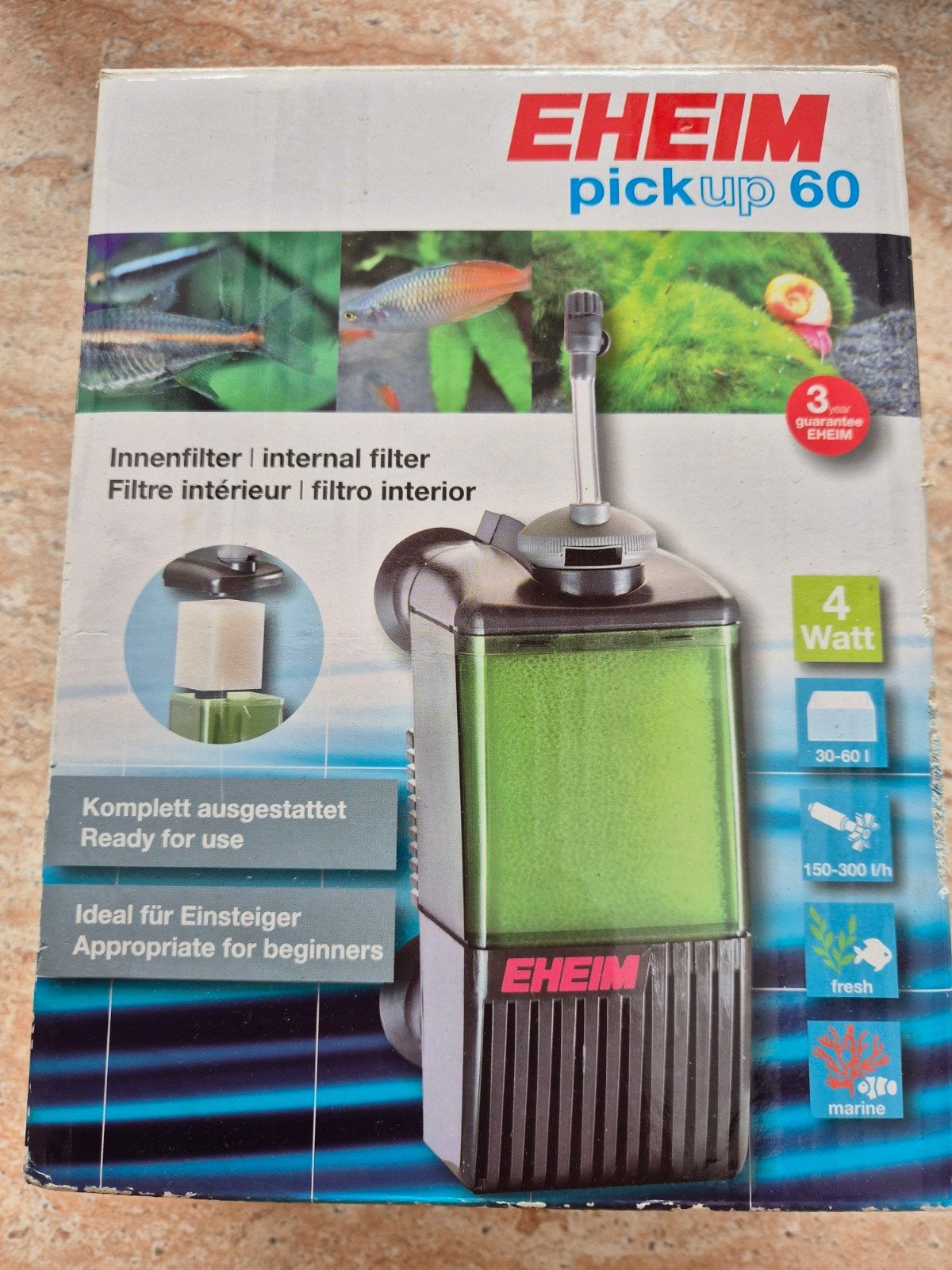 Eheim pickup 60, Ophalen