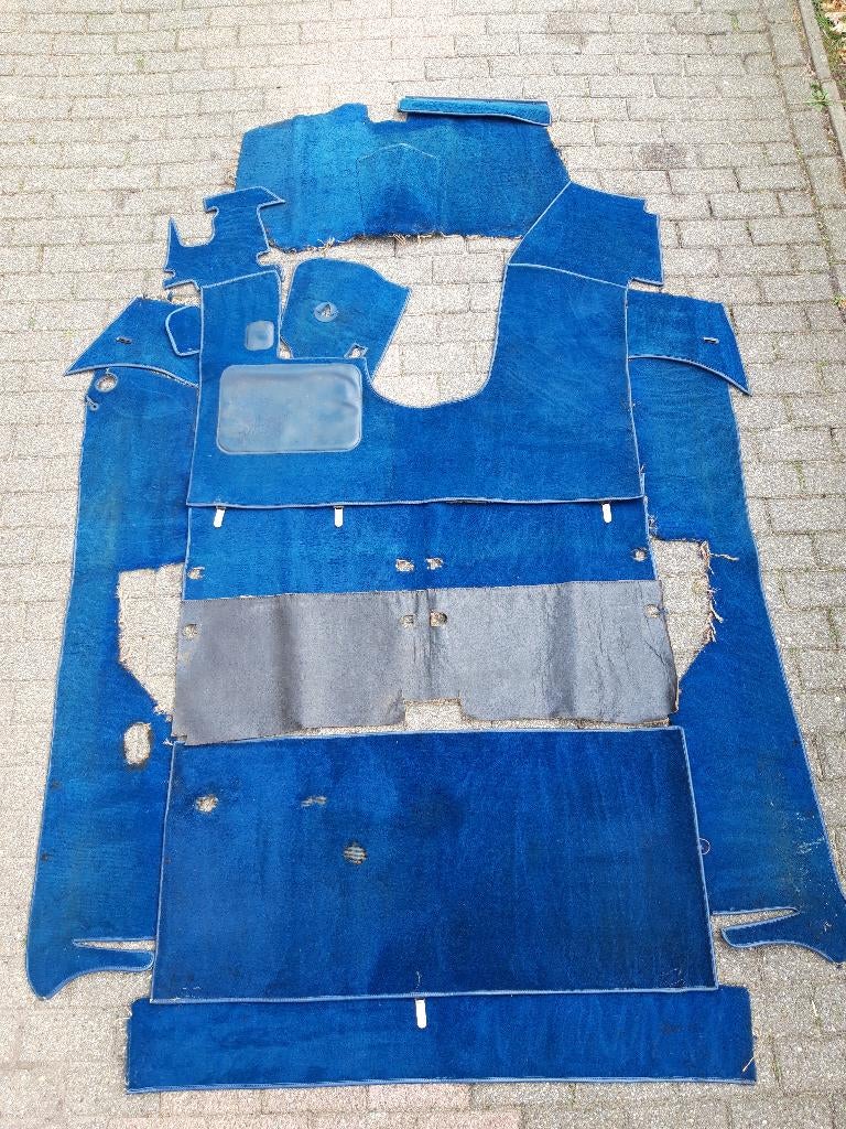 Originele blauwe mattenset/ tapijtset voor Citroën DS Pallas, Auto-onderdelen, Interieur en Bekleding, Ophalen of Verzenden, Gebruikt