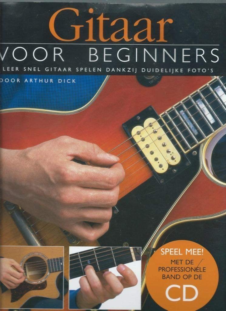 lesboek gitaar: Gitaar Voor Beginners (Boek/CD)-netjes, Les of Cursus, Ophalen of Verzenden, Populair, Gitaar