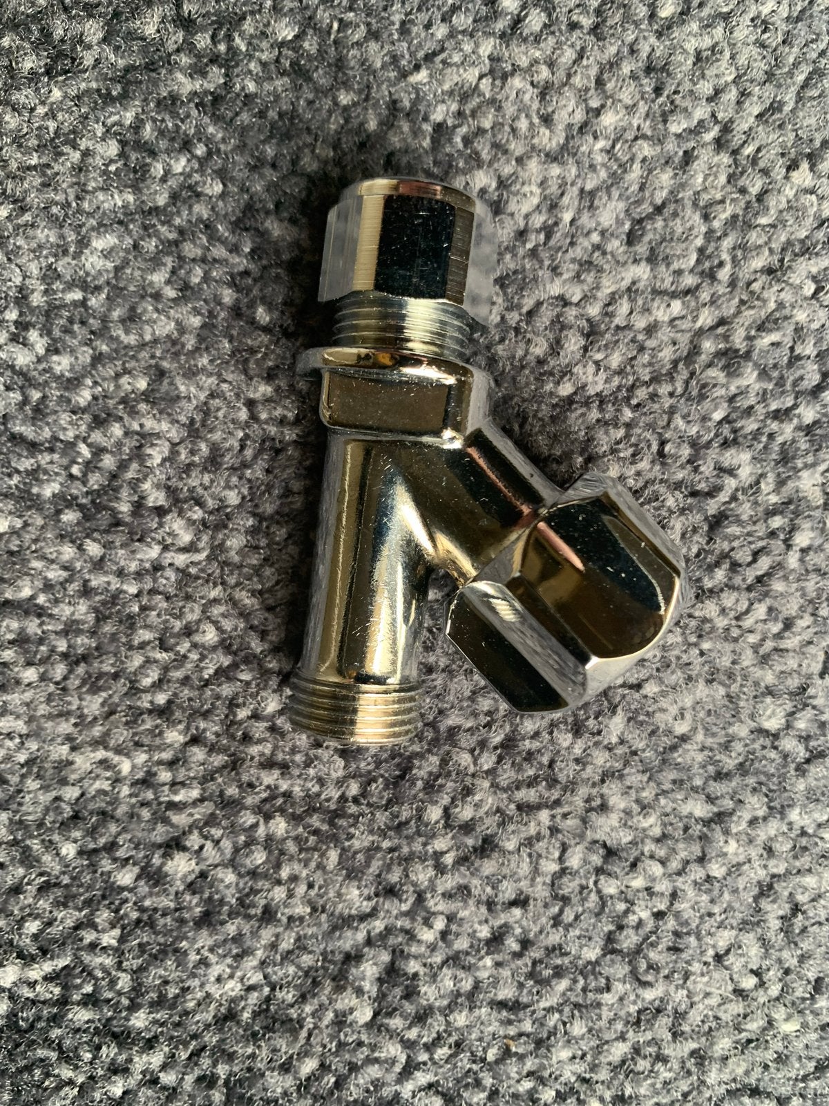 Raminex Stopkraan met schuine zitting  Chroom/Recht model, Doe-het-zelf en Verbouw, Ophalen of Verzenden, Nieuw, Chroom, Kraan