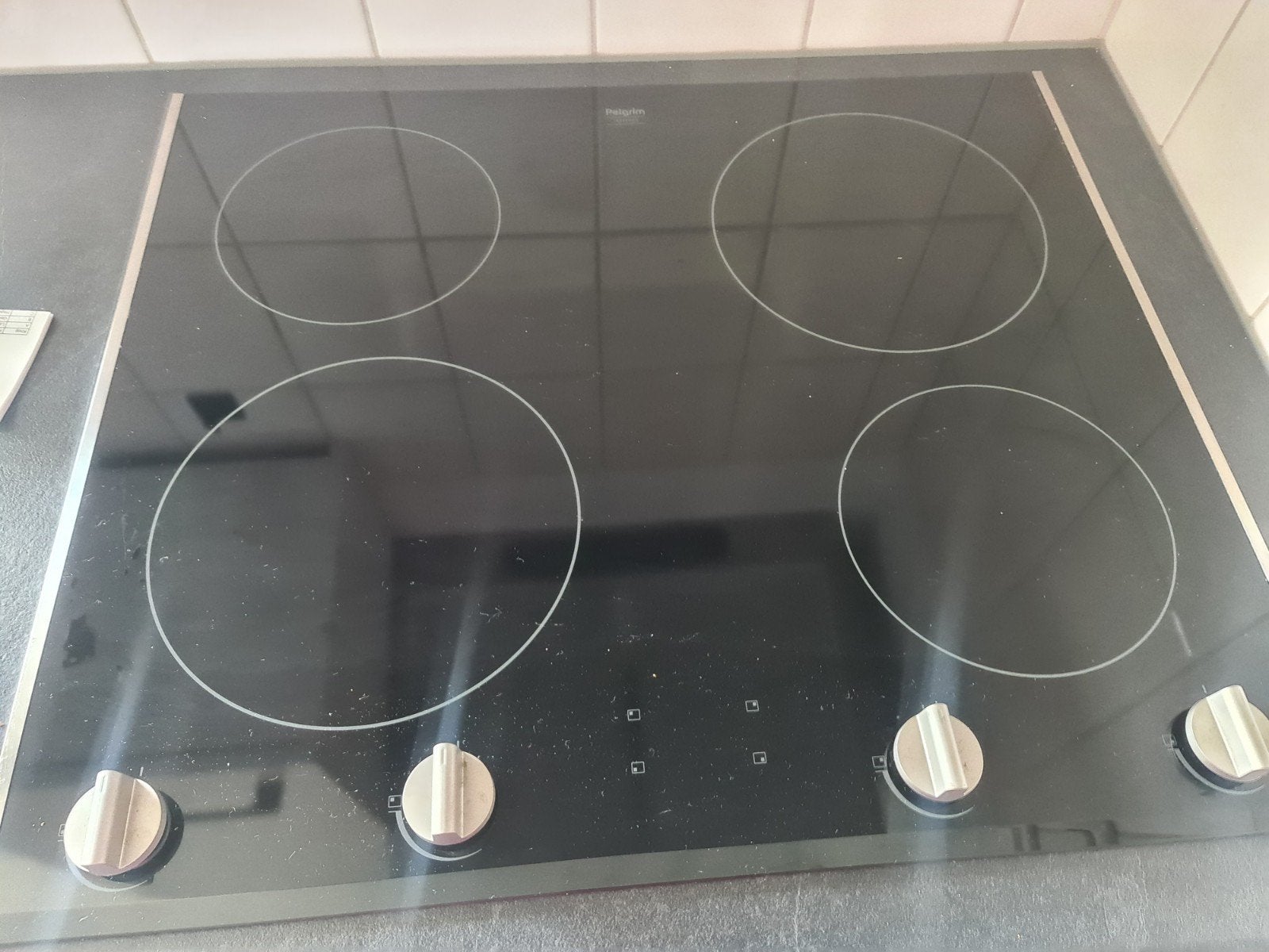 Pelgrim IDK754ONY Inductie Kookplaat Zwart 4 Zones, Ophalen, Gebruikt, 4 kookzones, Inbouw