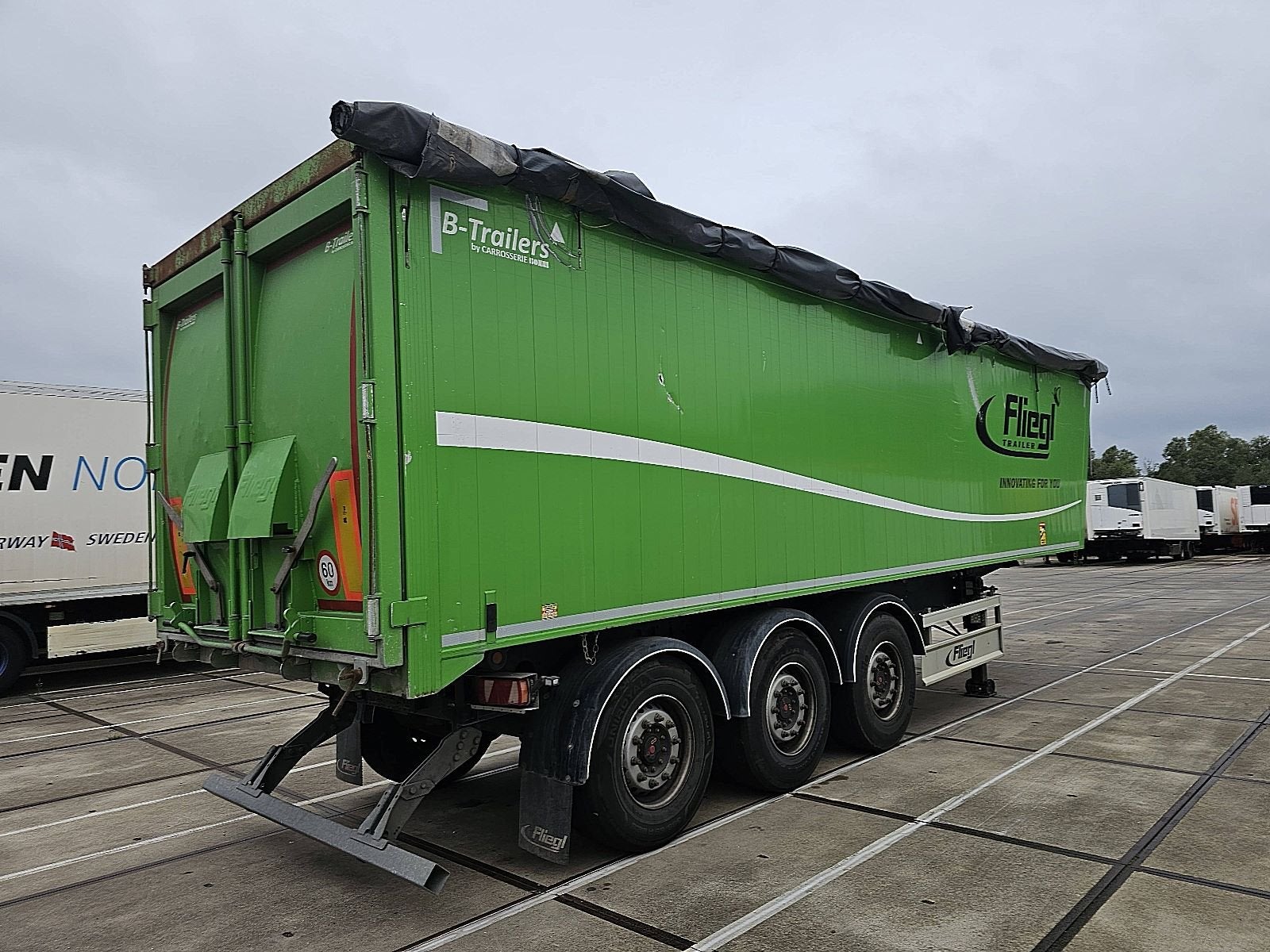FLIEGL 50M3 AGRO TIPPER back doors, Overige kleuren, Bedrijf, Aanhangers en Opleggers, Te koop