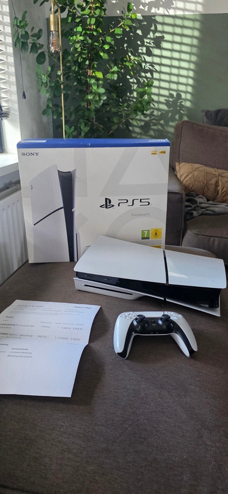 Sony PlayStation Slim 5 Disc Edition, 1tb, MET GARANTIE, Ophalen of Verzenden, Zo goed als nieuw