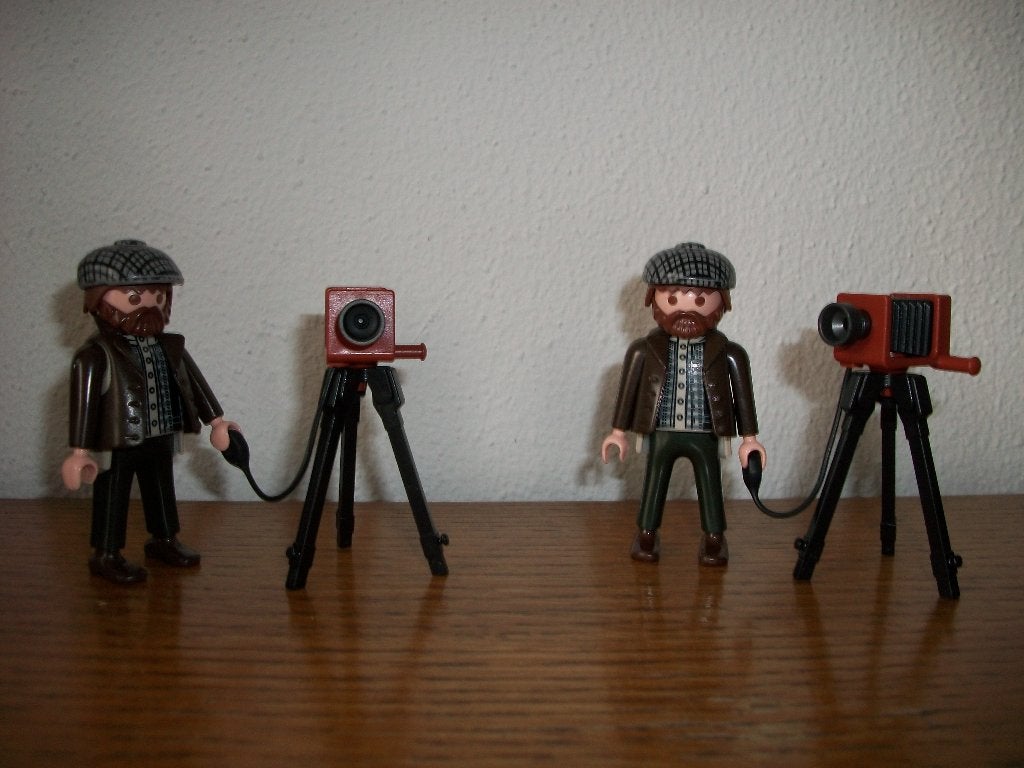 Fotograaf, fotocamera met statief anno 1900 rosa poppenhuis, Ophalen of Verzenden, Nieuw, Complete set