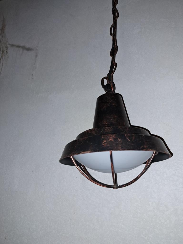 2 lampen voor in bijvoorbeeld veranda, Ophalen of Verzenden, Gebruikt, Metaal, 50 tot 75 cm
