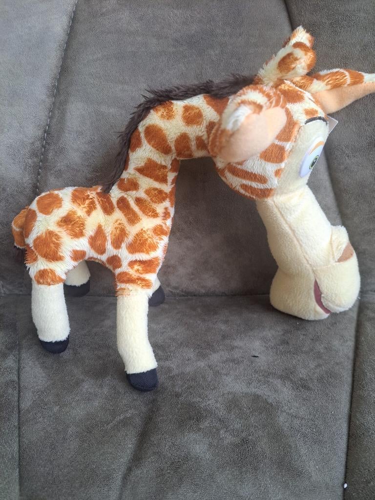 Madagascar Melman Giraffe Knuffel 25 cm, Kinderen en Baby's, Speelgoed | Knuffels en Pluche, Gebruikt, Overige merken, Giraf, Overige karakters