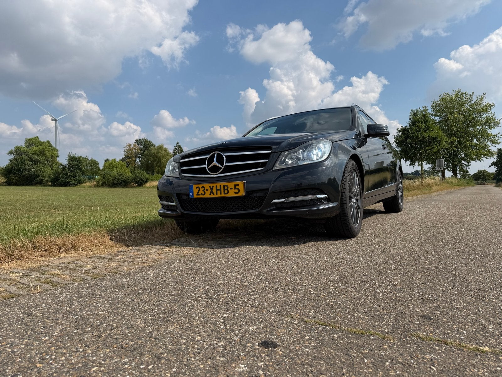 Mercedes-Benz C-Klasse C180 Estate 2012 Zwart, Auto's, Parkeersensor, Zwart, Origineel Nederlands, Handgeschakeld