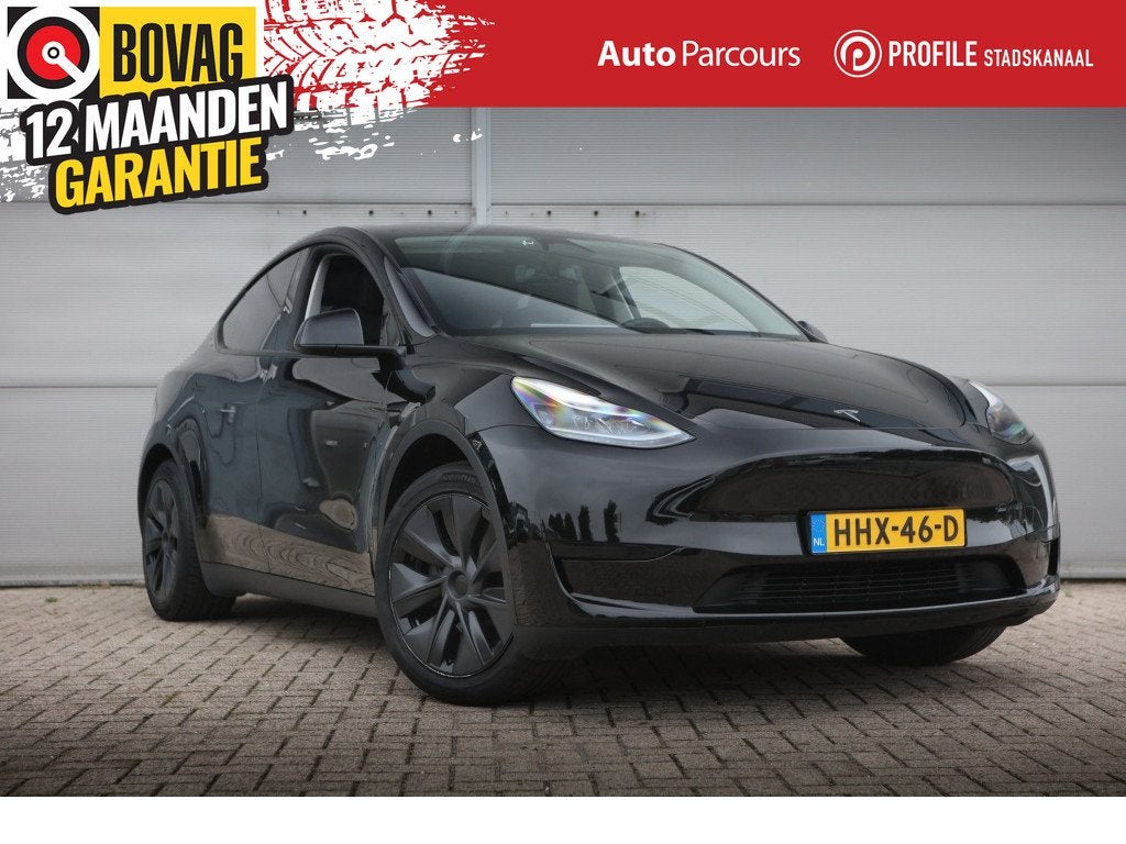 Tesla Model Y Long R. RWD 75 kWh | FSD | (bj 2025), Auto's, Automaat, 0 cilinders, Gebruikt, Zwart