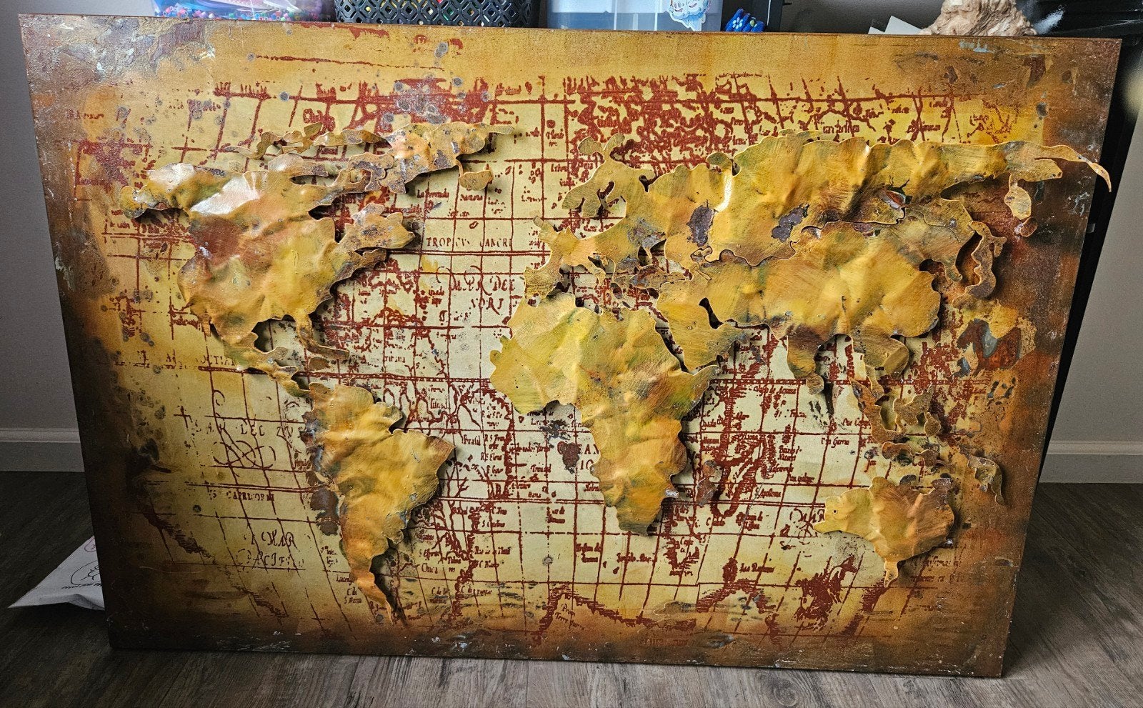 3D metal wall art 120x80 cm, Ophalen