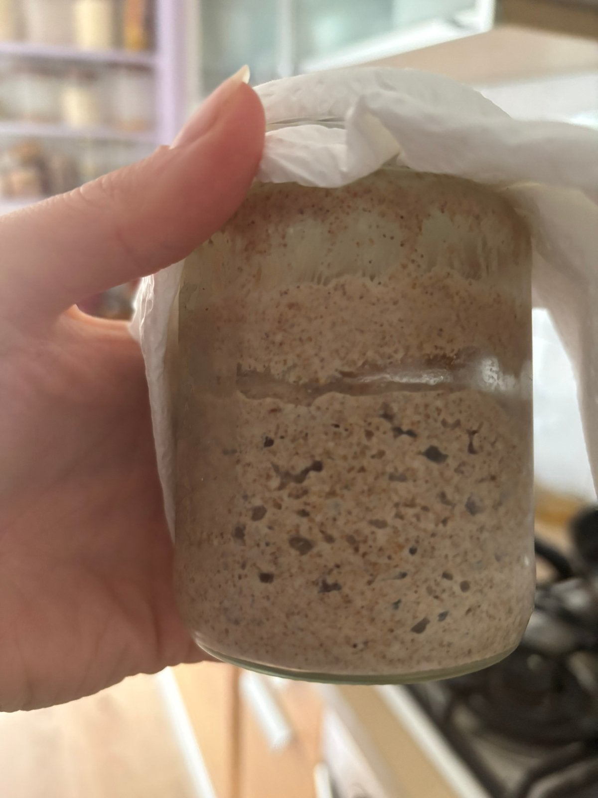 Glutenvrije zuurdesemstarter, Ophalen, Nieuw