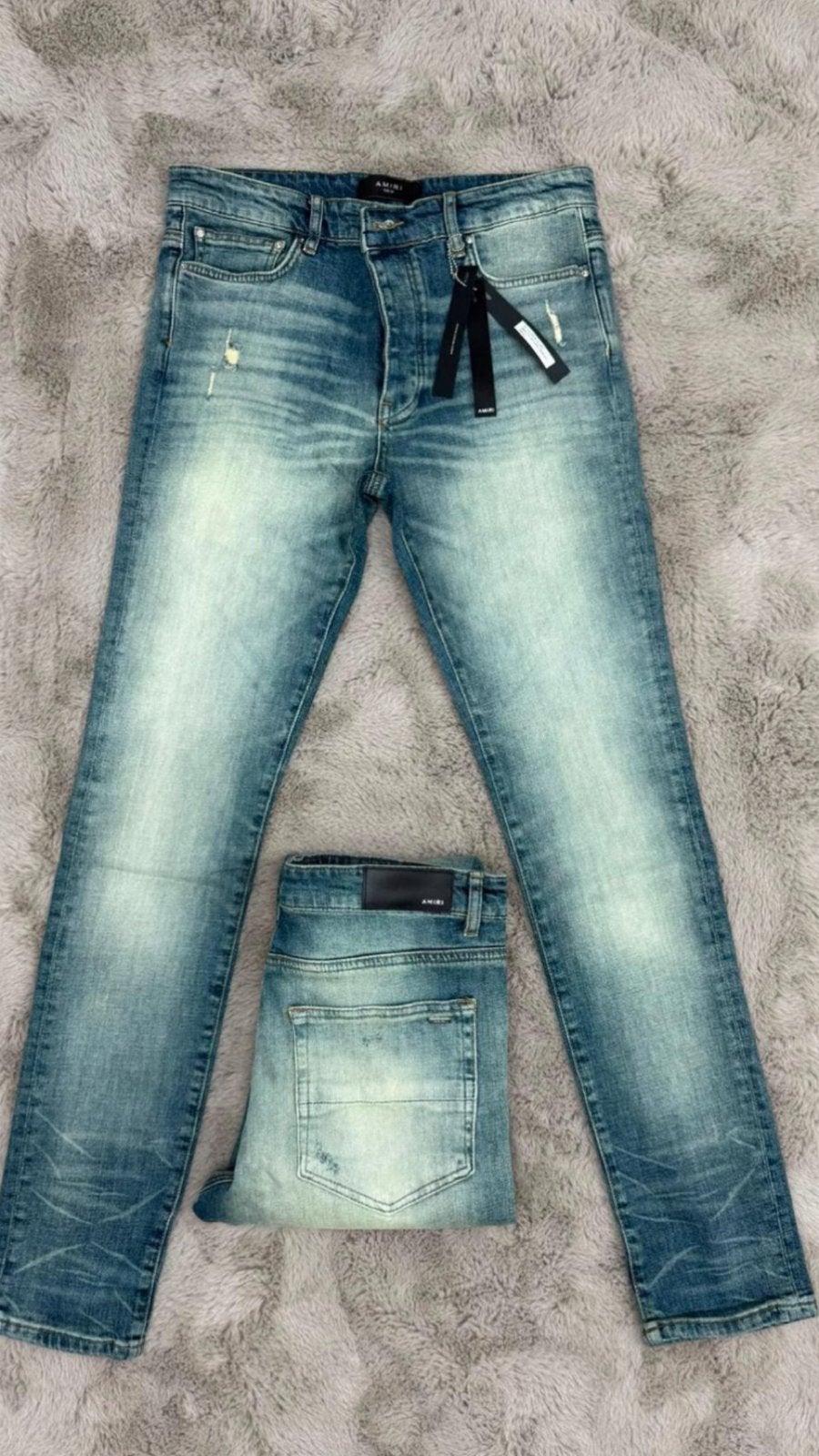 Amiri broek, Kleding | Heren, Ophalen of Verzenden, Zo goed als nieuw, Blauw, W33 - W34 (confectie 48/50)