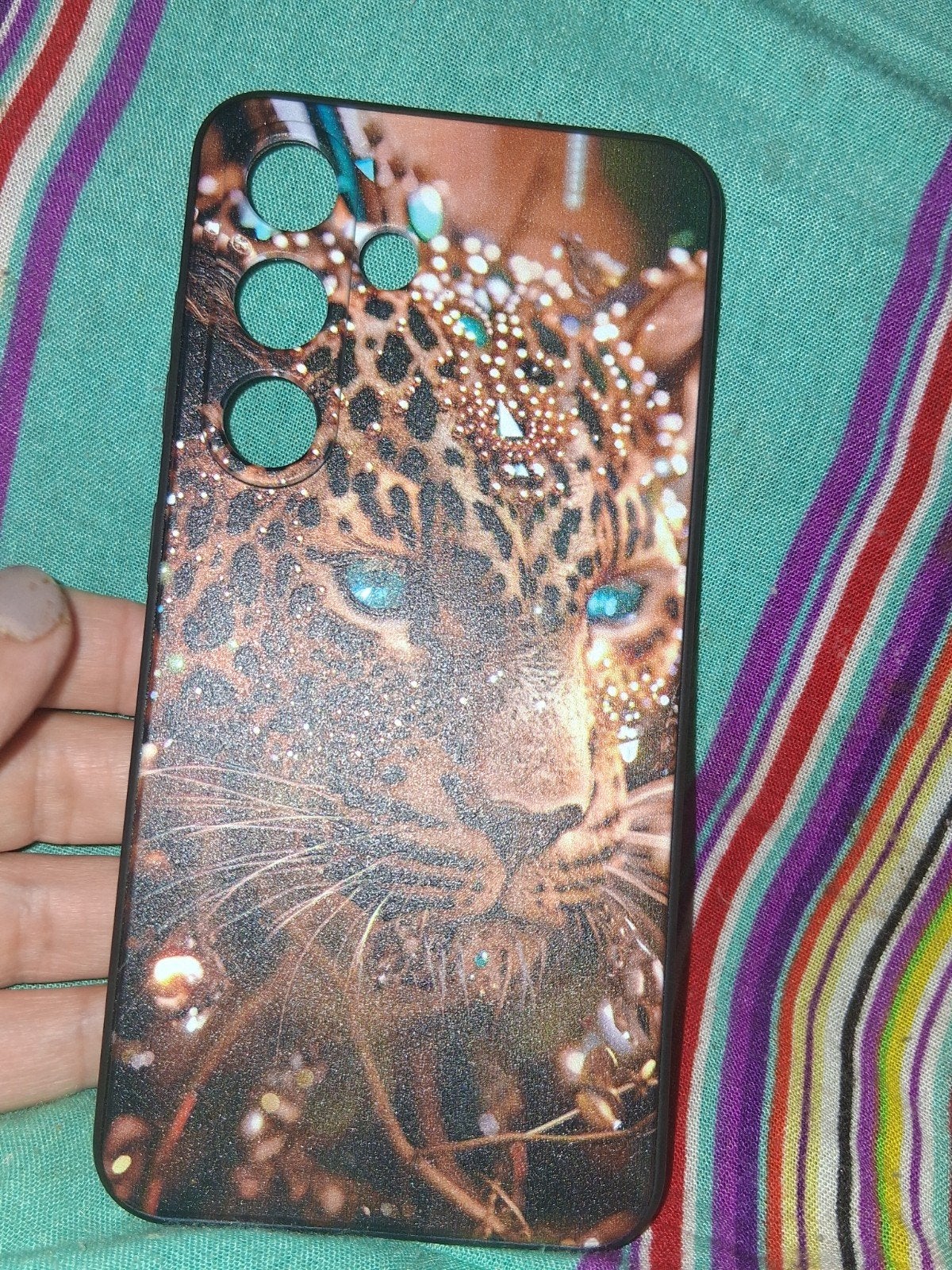 Telefoonhoesje met luipaardprint voor Samsung Galaxy S24, Ophalen of Verzenden, Nieuw, Overige modellen, Frontje of Cover